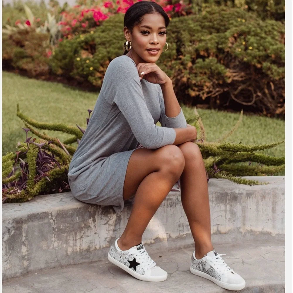 Veronica M French Terry Dress - Picture 4 of 7